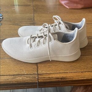 Allbirds Light Beige Knit Sneakers Mens 10 Tree Runners